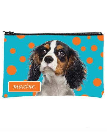 Personalized cosmetic bag from Personalized Pooch
