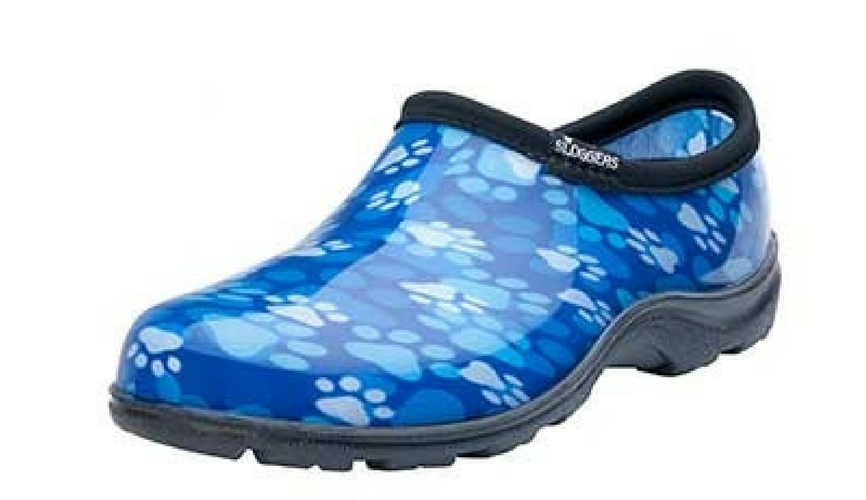 Sloggers Paw Print Blue Comfort Shoes