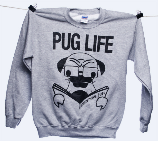 Pug Life Crew Neck Sweater