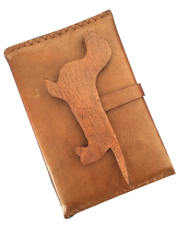 Leather passport case from Anvali Milano