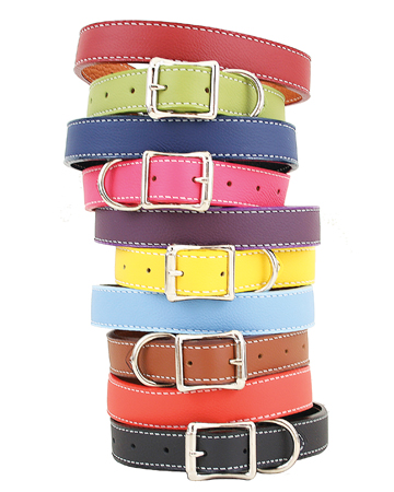 Italian leather collars from Collars & More