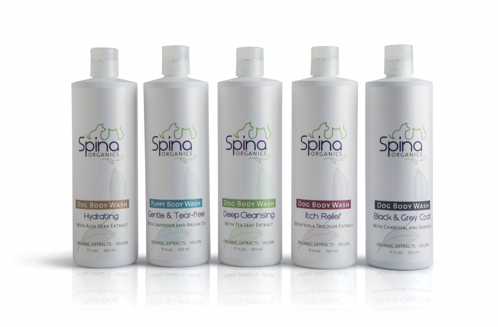 Spina Organics dog products for cleaning your dog