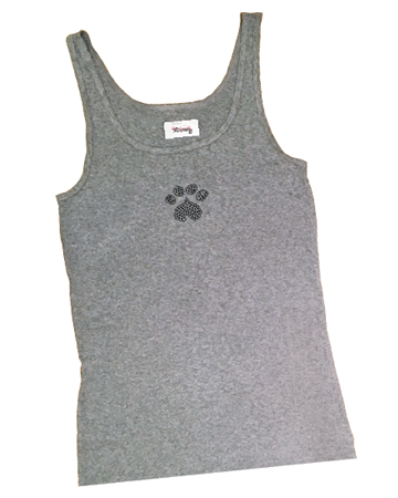 Heart paw tank top from 3 Dawg