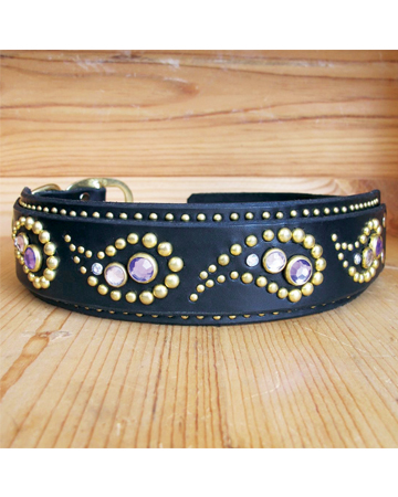Custom leather collar from Paco Collars
