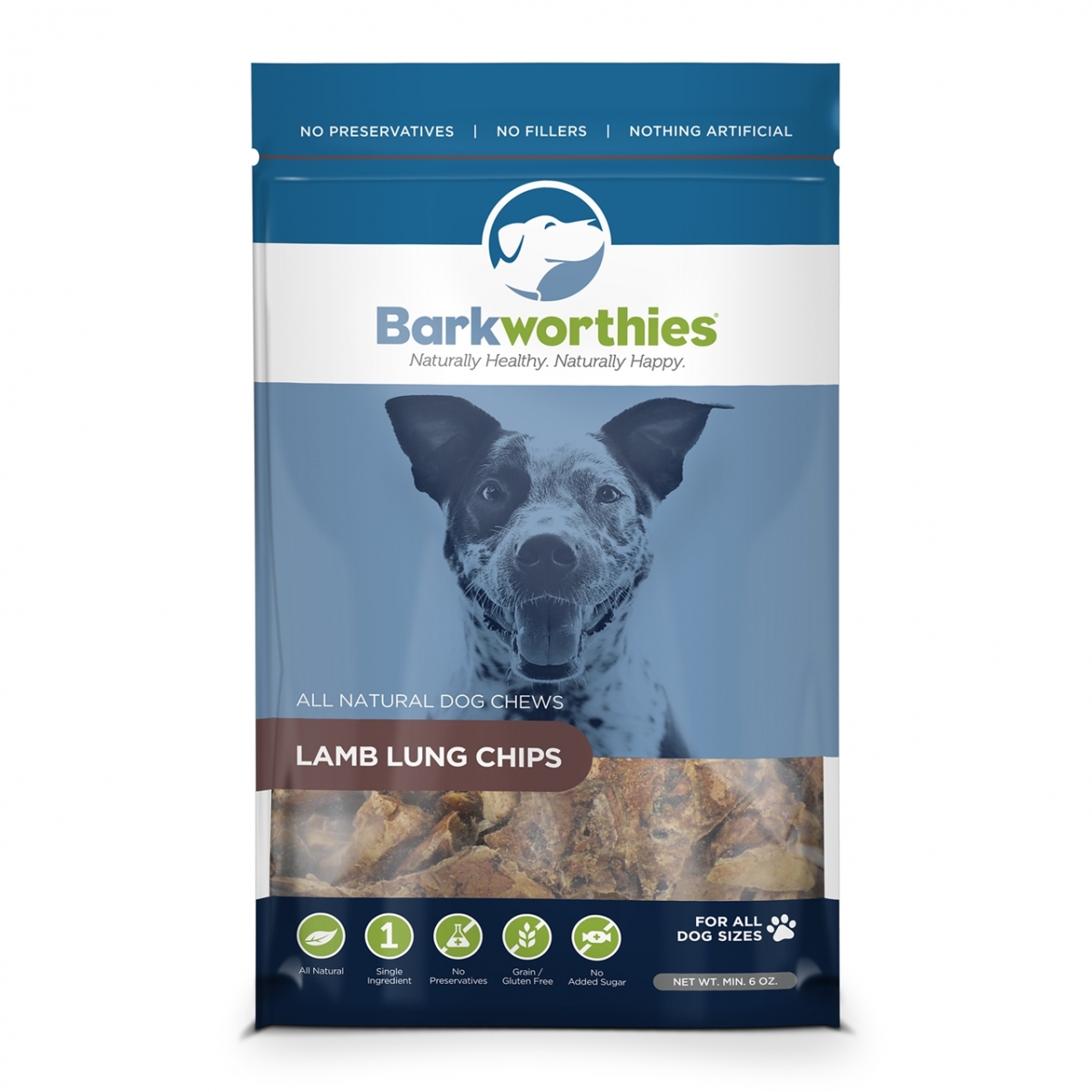 Barkworthies Lamb Lung Treats