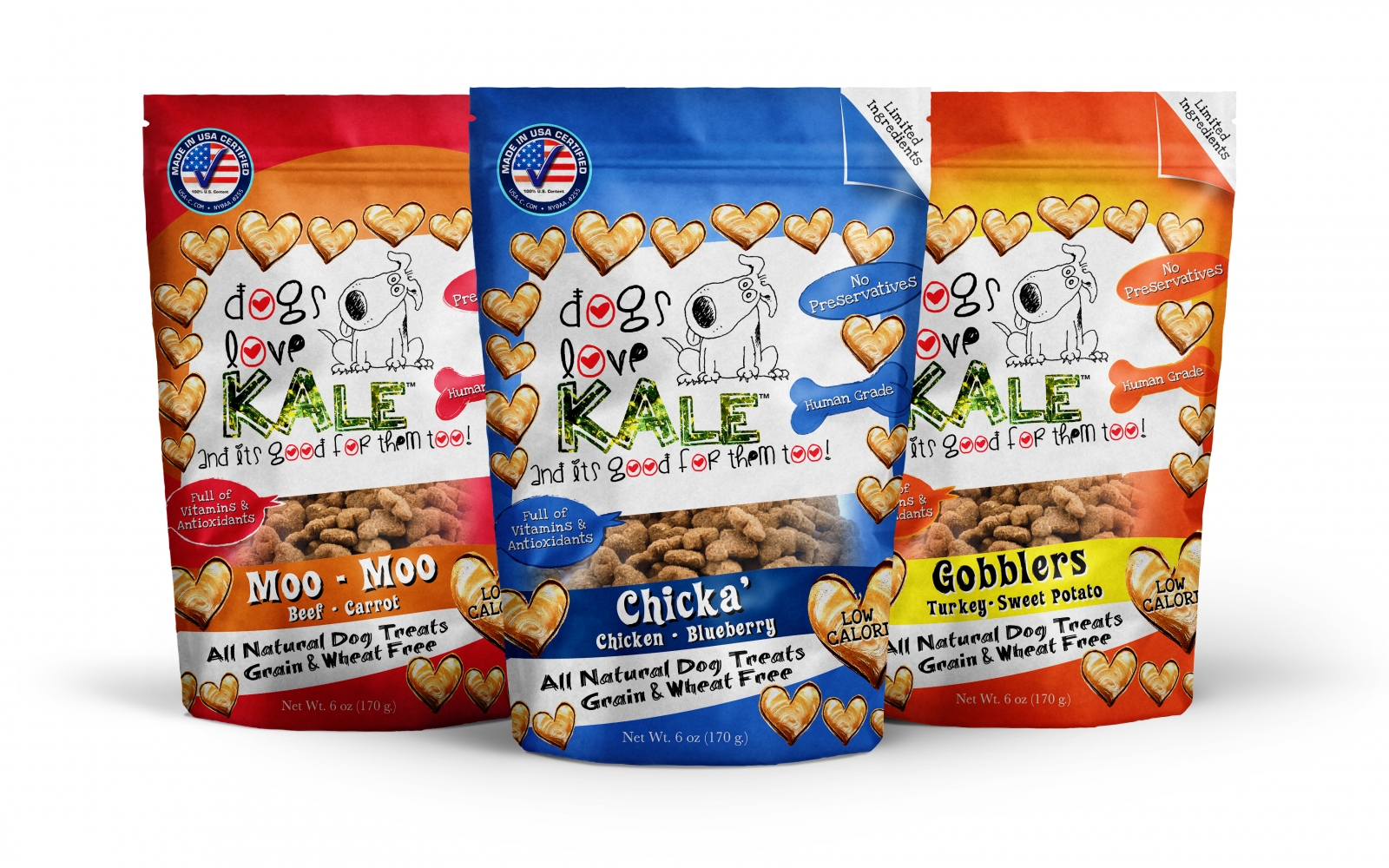 Dogs Love Kale Wheat and Grain Free Treats