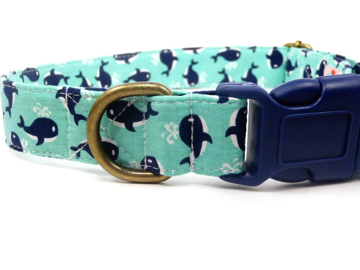 Very Vintage Whale Watching Dog Collar 