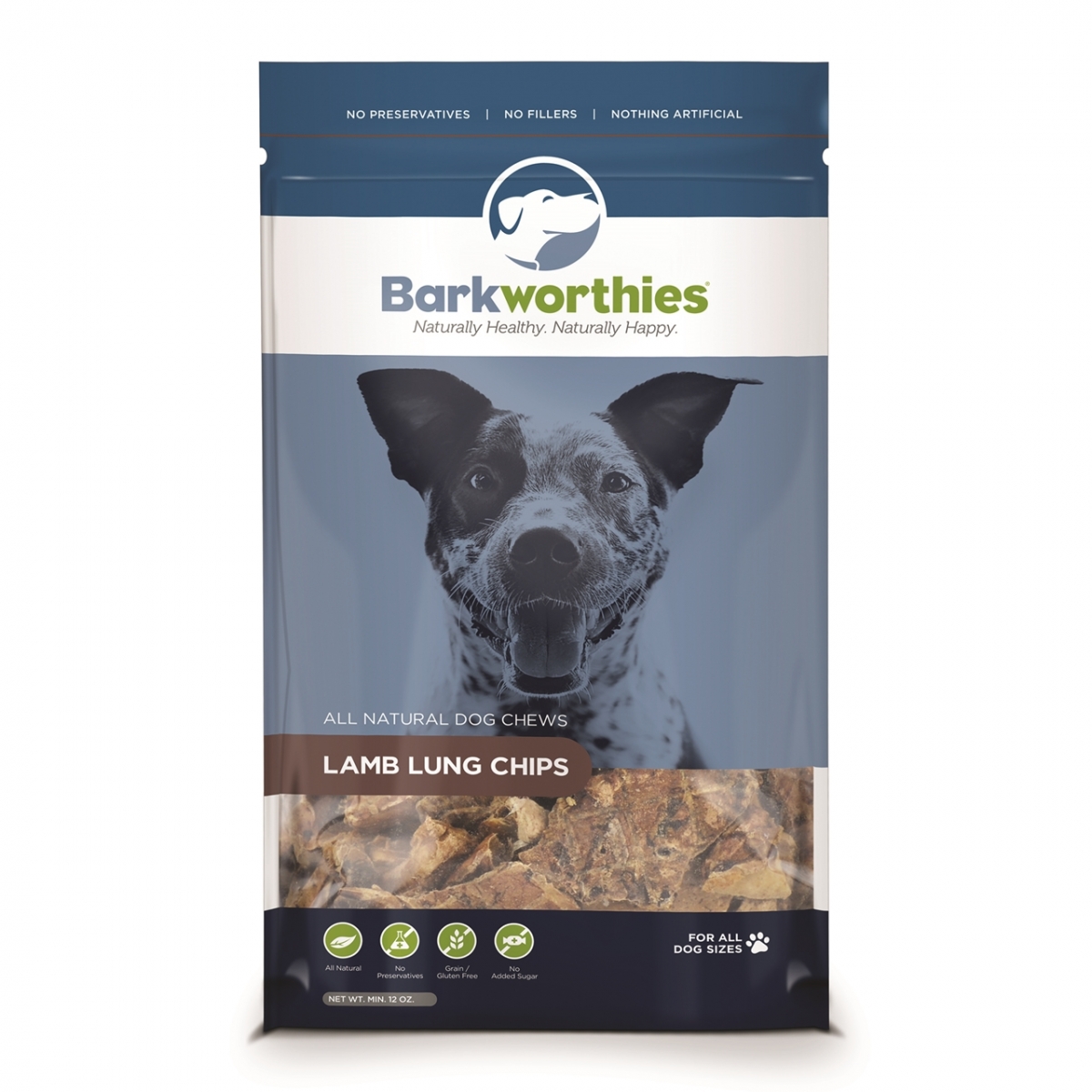 Barkworthies Lamb Lung Chips