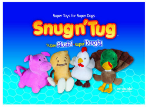 Snug N Tug Peanutty Plush Dog Toy