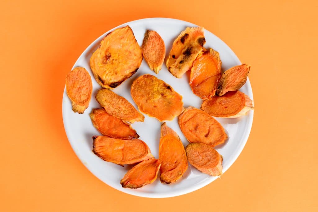 sliced sweet potatoes